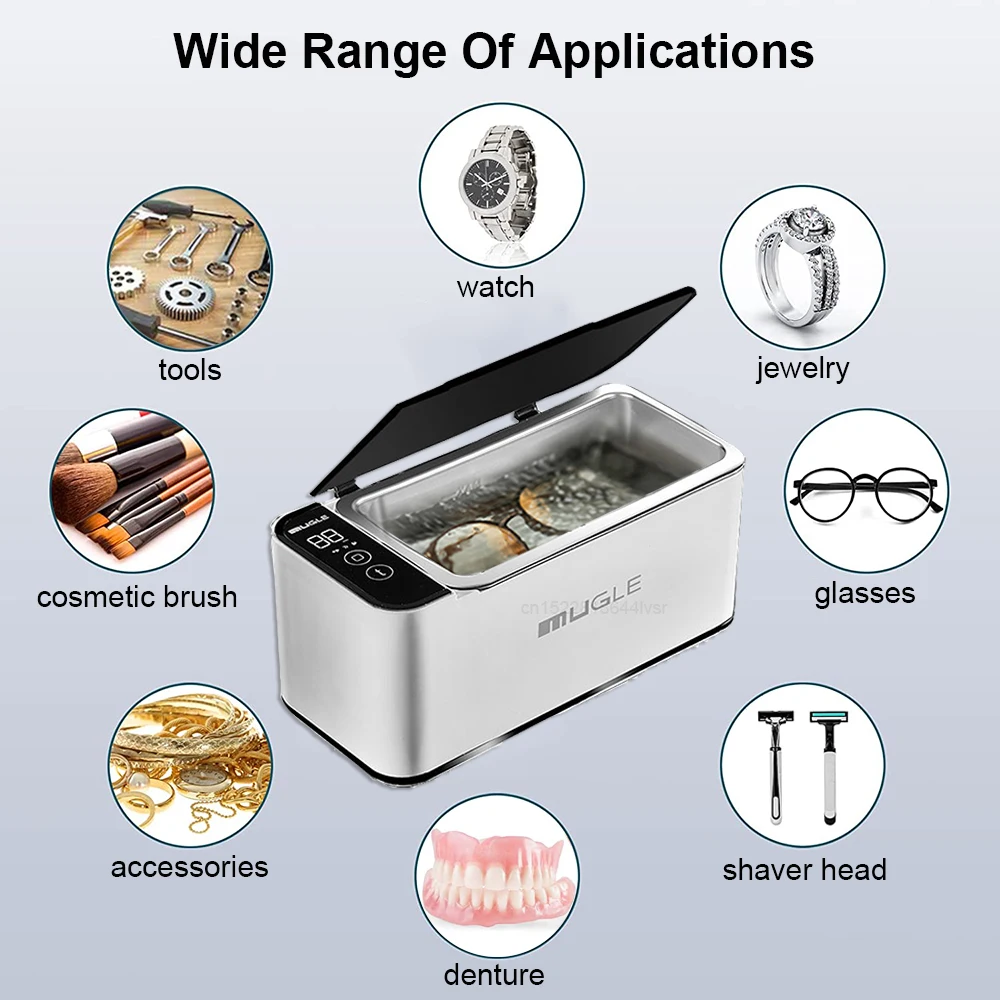 500ML Ultrasonic Glasses Jewelry Cleaner 2