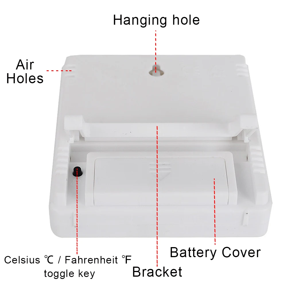 Make-up Humidity Tester Weather Station Clock 2