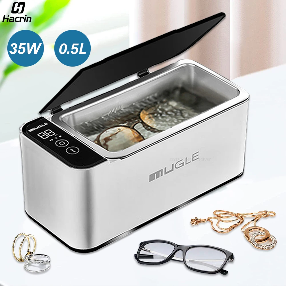 500ML Ultrasonic Glasses Jewelry Cleaner 1