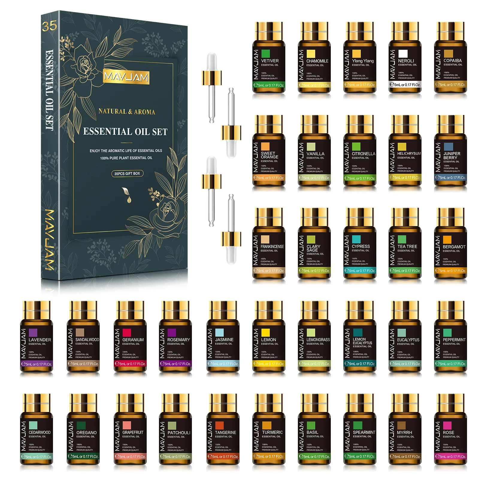 35 Bottles Essential Oils Set 1