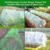 DIY Garden Hoops 6 Sets Of 8FT Long Greenhouse Hoops Grow Tunnel, Rust-Free Fiberglass Support Hoops Frame 2